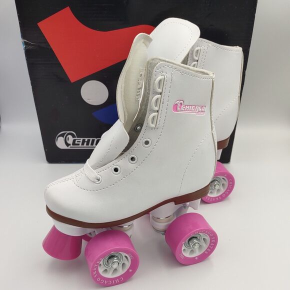 Chicago Skates Girl's Classic Roller Rink Quad Skates Child SZ 10 J ST# CRS1900 - Picture 3 of 16